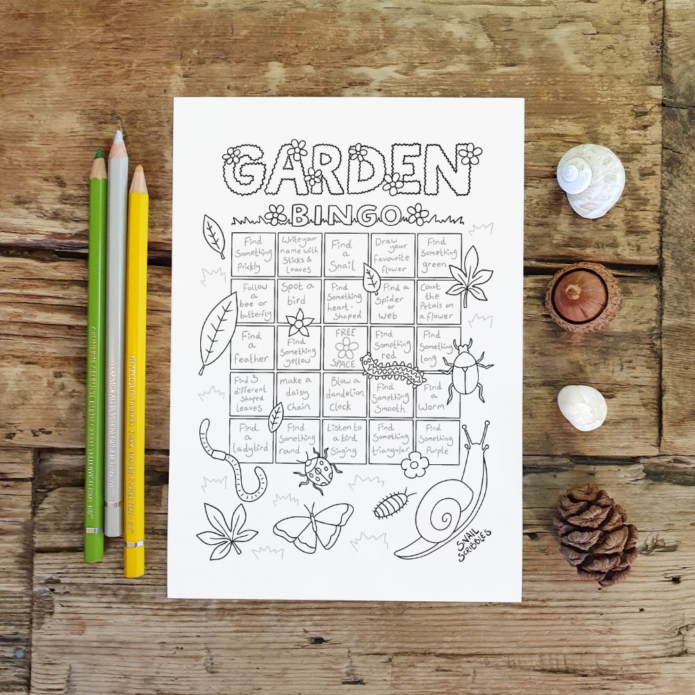 Garden Bingo Printable Worksheet
