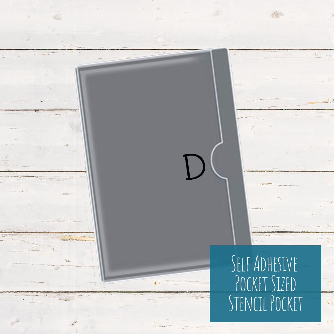 Pocket Stencil Adhesive Storage Pocket