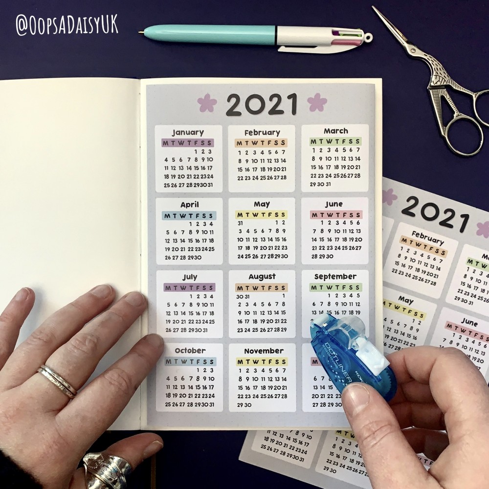 2021 Fold-Out Bullet Journal Future Log - Cover