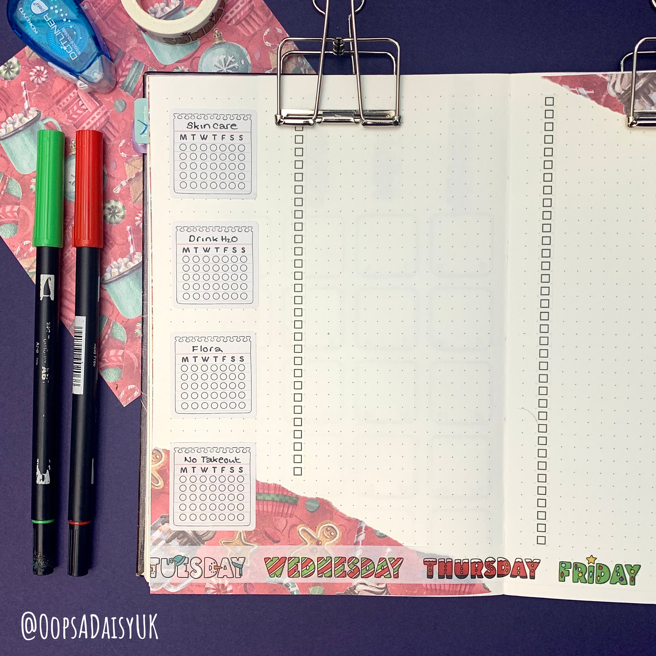 XX Neutral Notepad - Monthly Habit Stickers - A5 Sticker Sheet