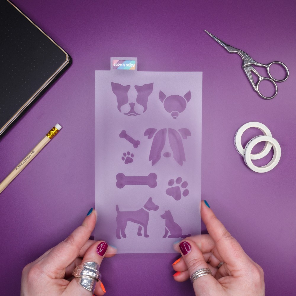 Classic Journal Stencil - Dog Lover