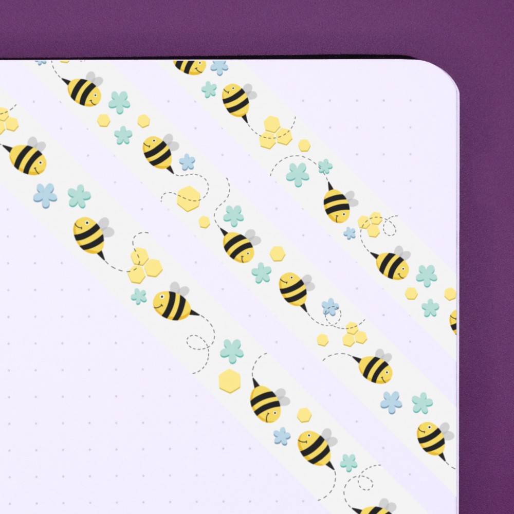 Bees Washi Tape - White