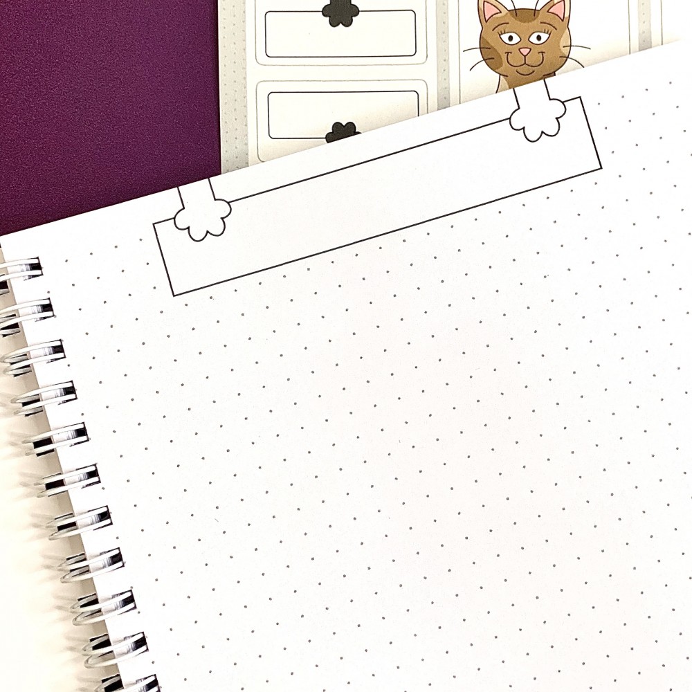 Team Cat - Notebook Pages Stickers