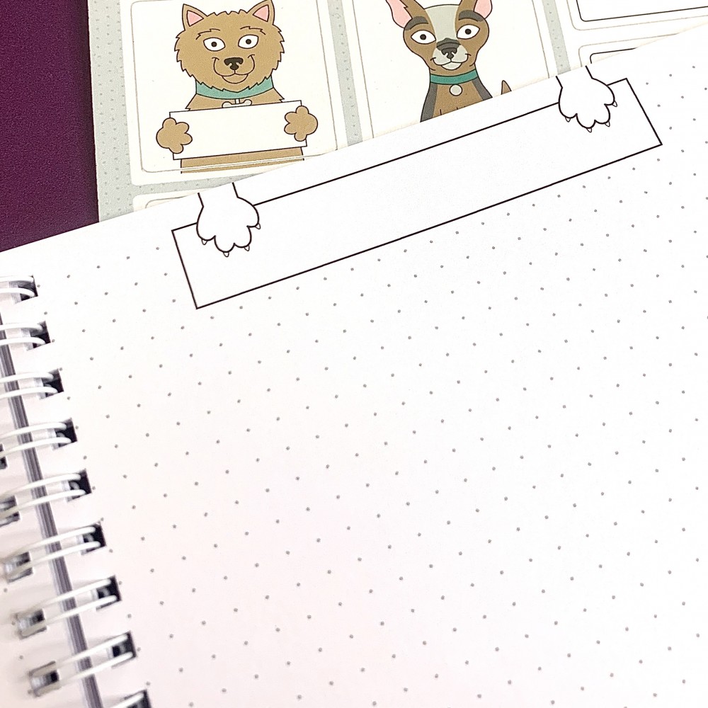 Team Dog - Notebook Pages Stickers
