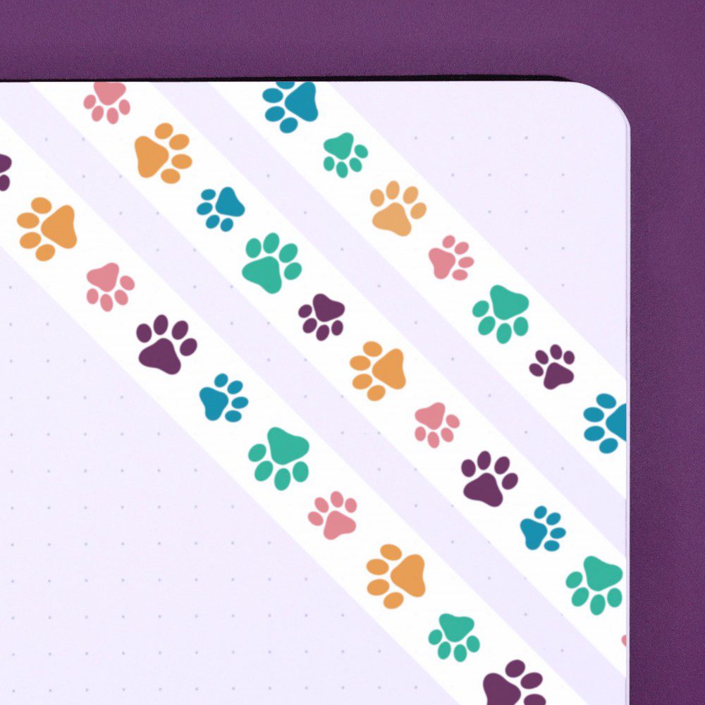 Paws Washi Tape - White