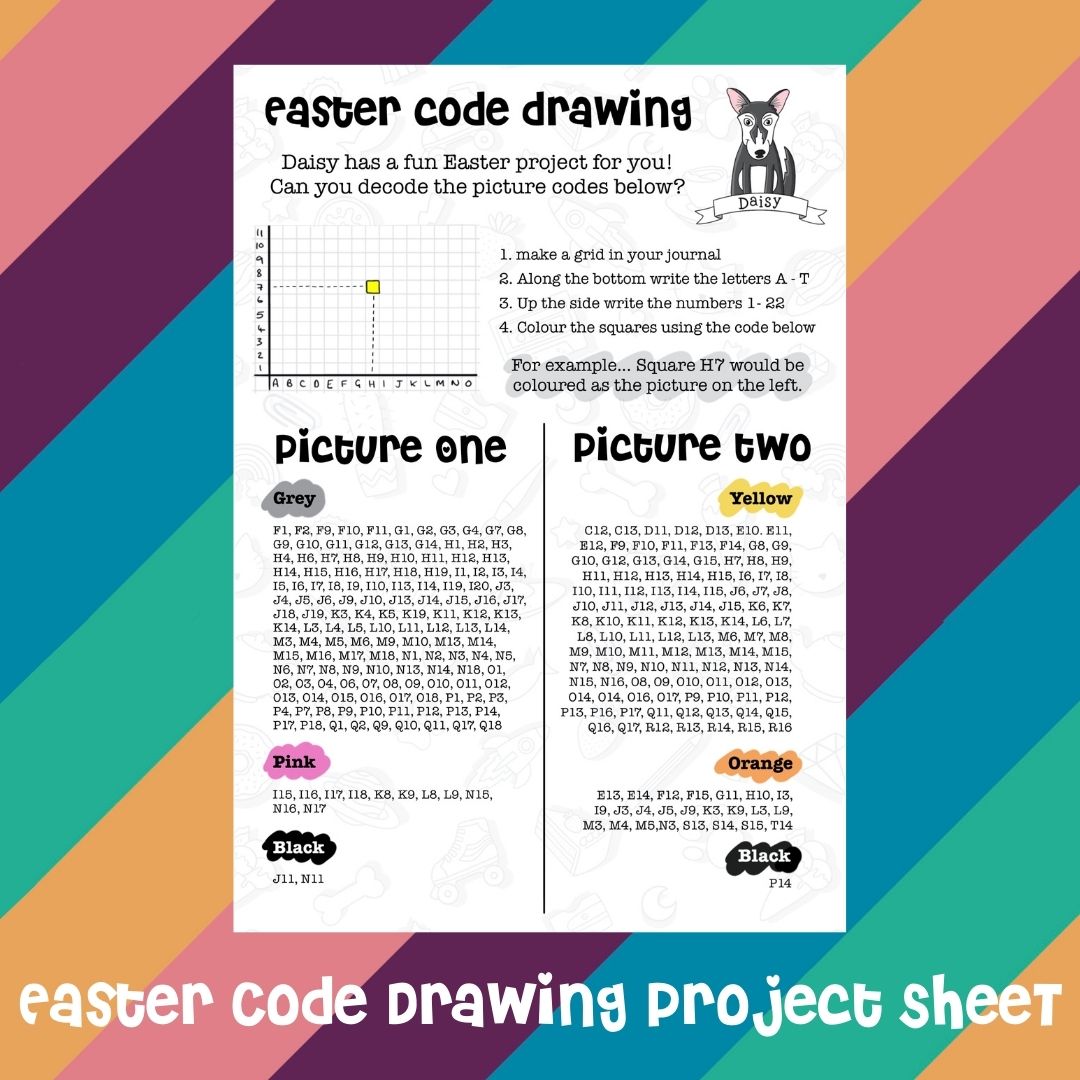 Easter Code Kids Printable Worksheet