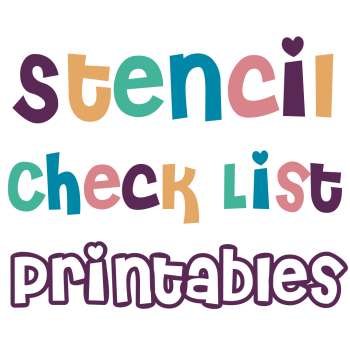 CAT ICON - Journal Stencil Checklist Printable