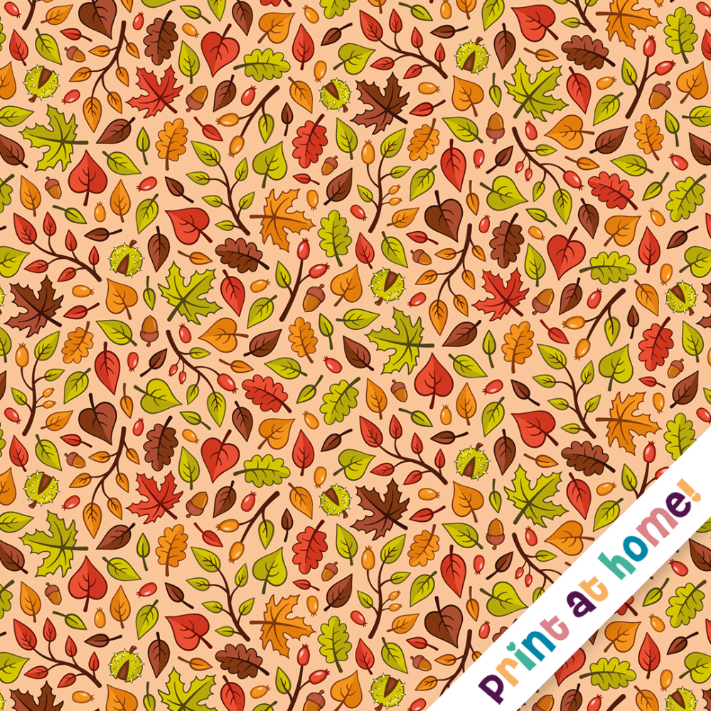 Autumn Leaves - Pattern Printables - Digital Download