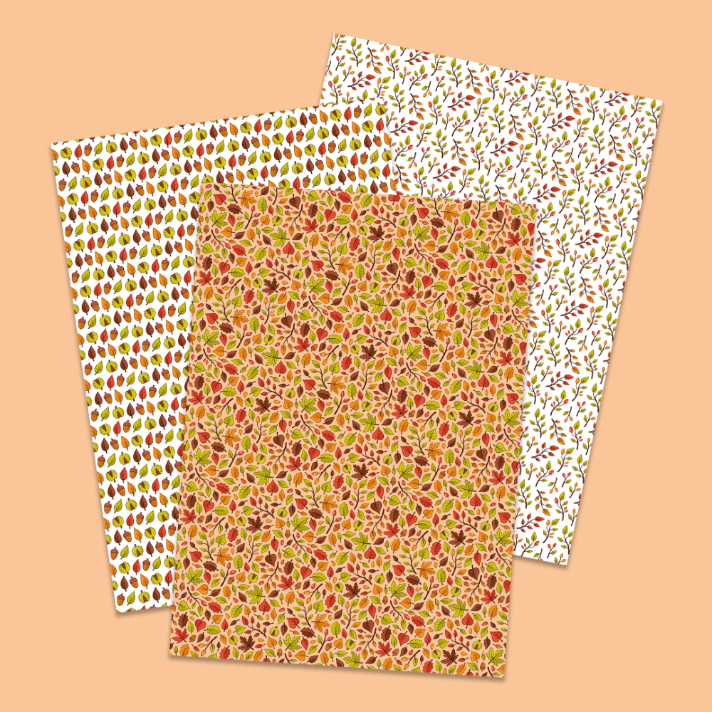 Autumn Leaves - Pattern Printables - Digital Download