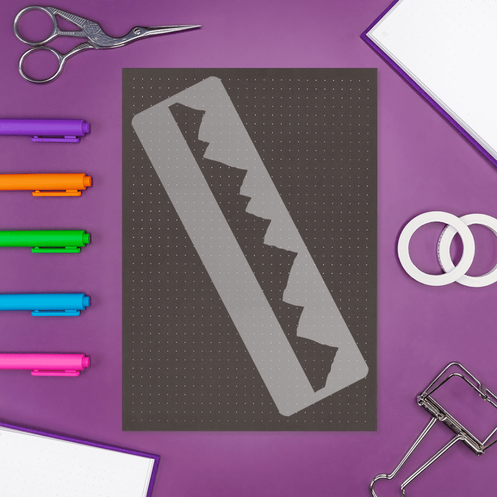 BO63 - Into The Wild Mountains Bookmark Stencil