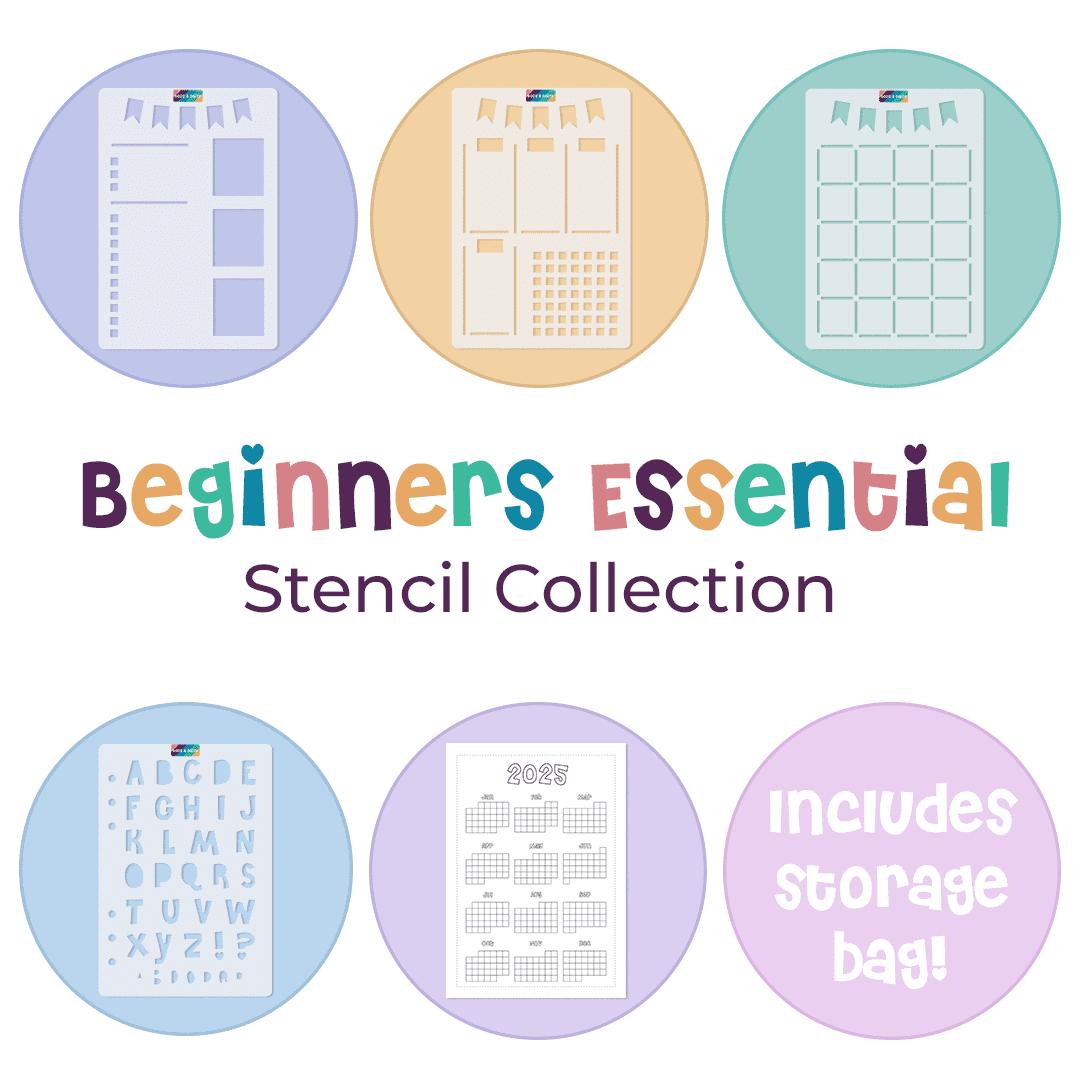 Beginners Essential Stencil Collection + BONUS 2025 Printable Tracker