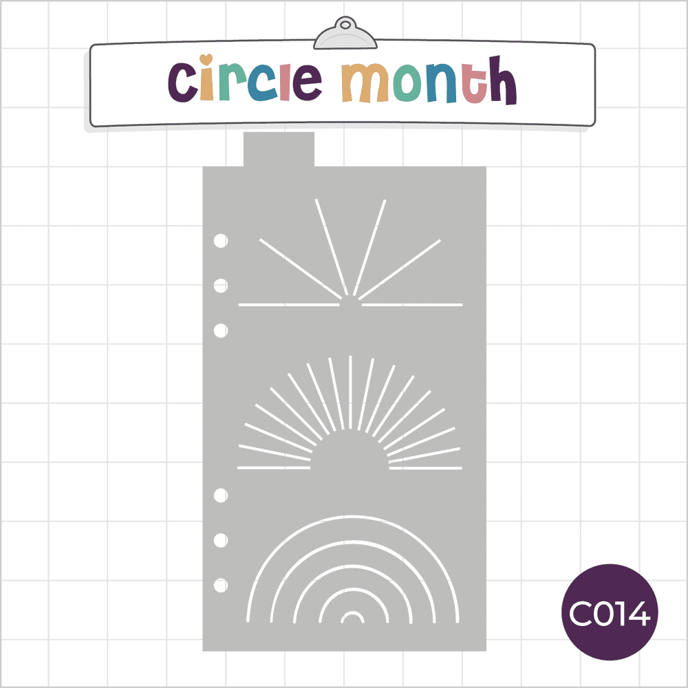 Circle / Monthly Tracker - Classic A5 Journal Stencil