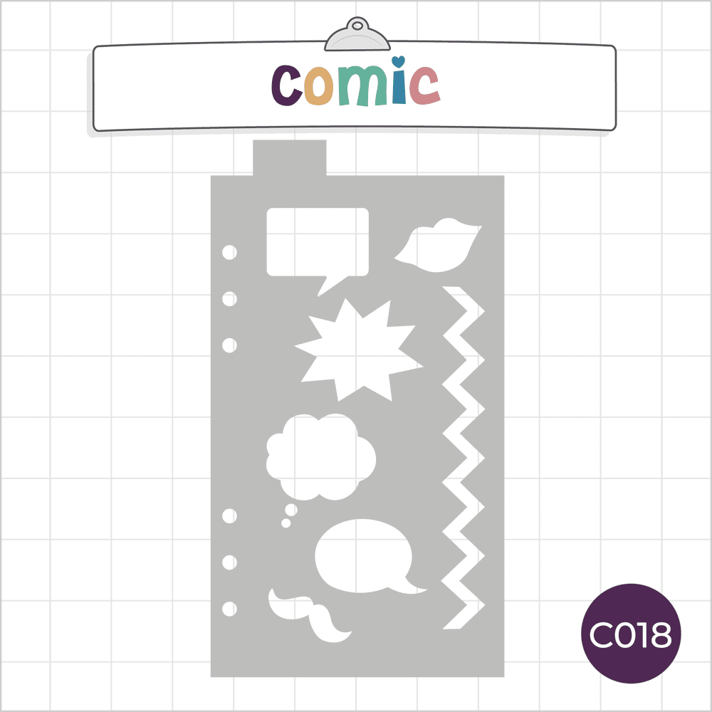 Comic Book - Classic A5 Journal Stencil