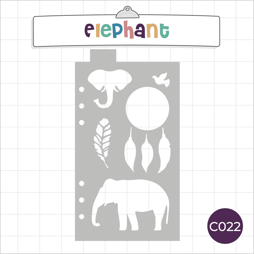 Elephants & Dream Catchers - Classic A5 Journal Stencil