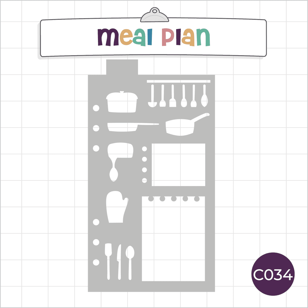 Food / Menu / Meal Planner - Classic A5 Journal Stencil