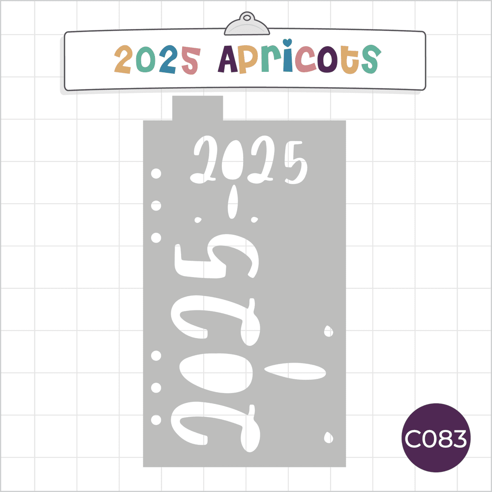 2025 Headers Apricots - Classic A5 Journal Stencil