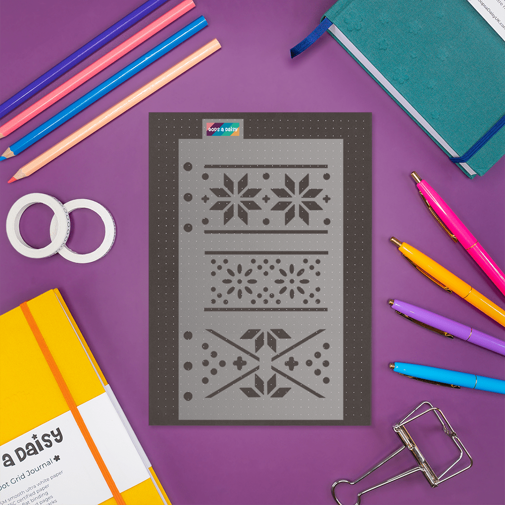 Hygge Pattern - Classic A5 Journal Stencil