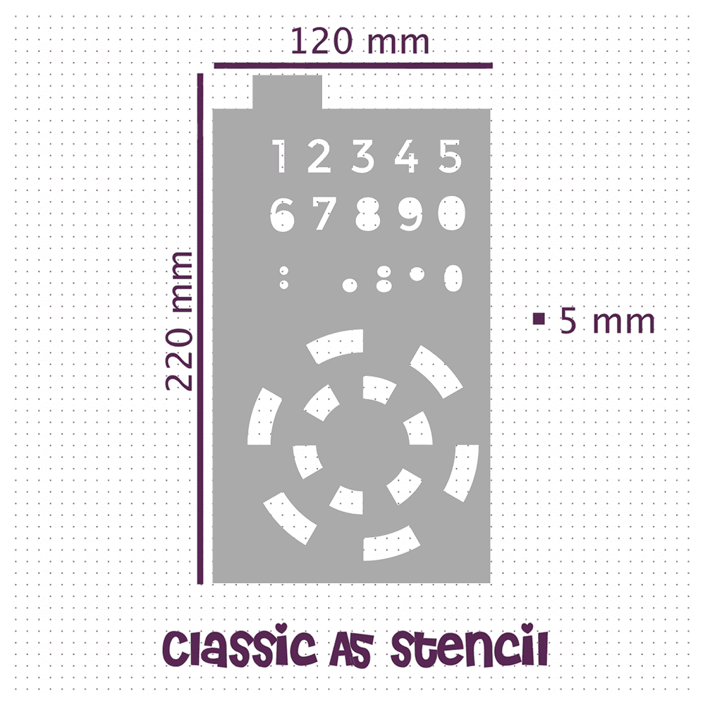 Time Planning - Classic A5 Journal Stencil