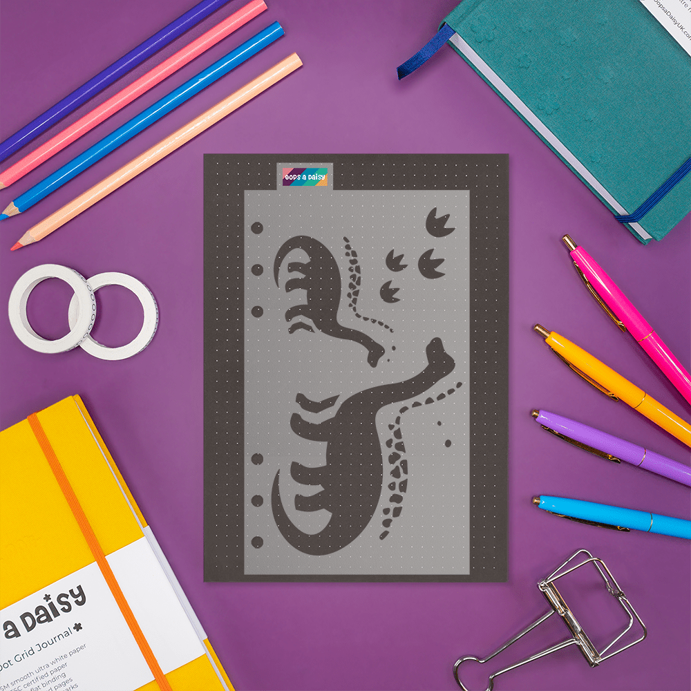 Dippy the Dinosaur - Classic A5 Journal Stencil