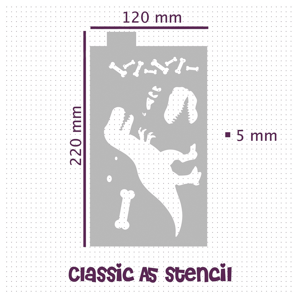 T-Rex - Classic A5 Journal Stencil