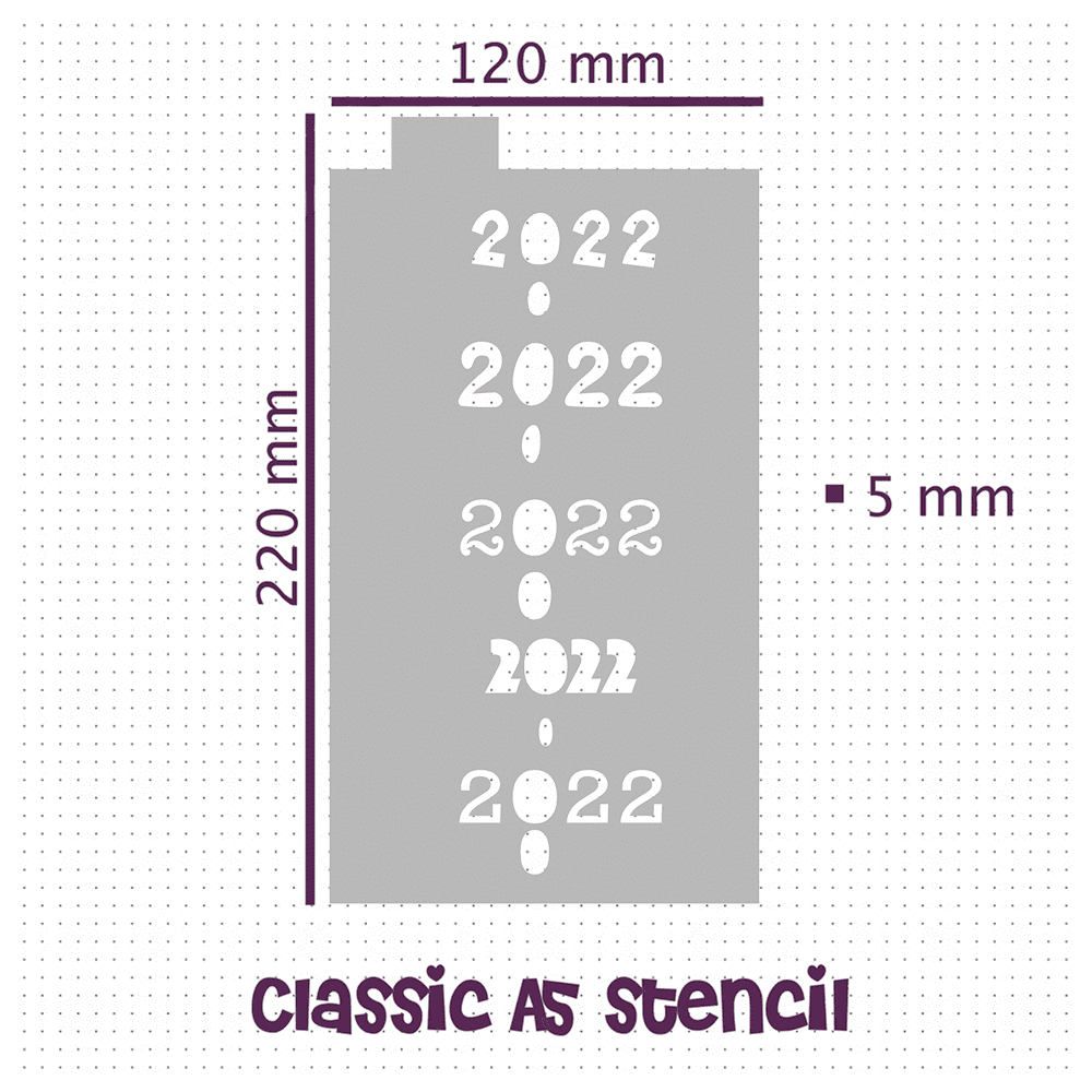 2022 Mini One - Subscriber Exclusive - Classic A5 Journal Stencil