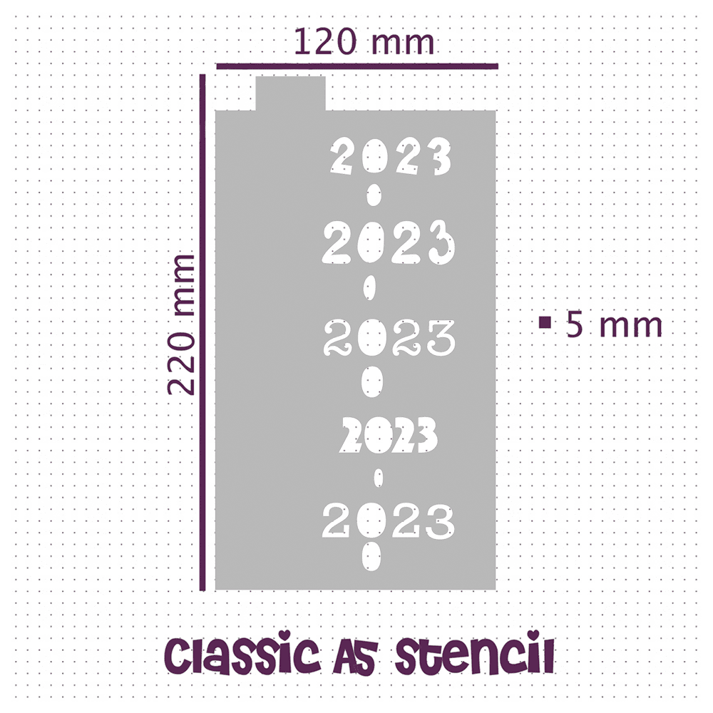 2023 Mini One - Subscriber Exclusive - Classic A5 Journal Stencil