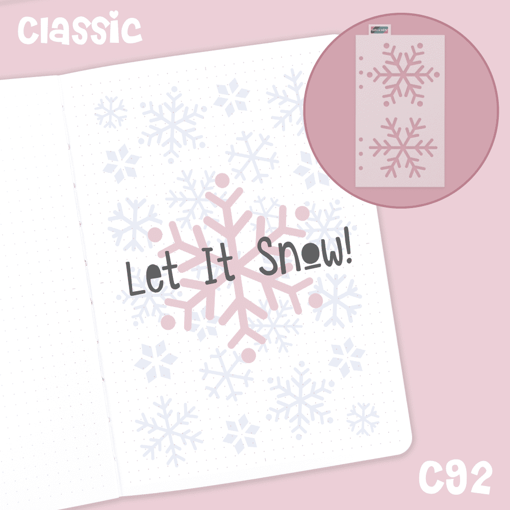 Snowflakes - Classic A5 Journal Stencil