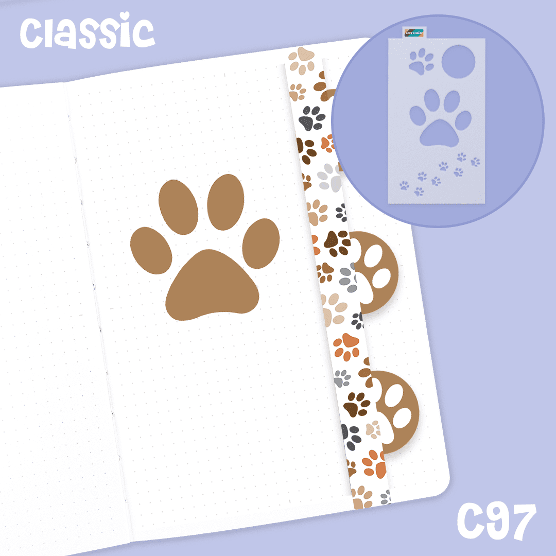 Perfect Paws - Classic A5 Journal Stencil