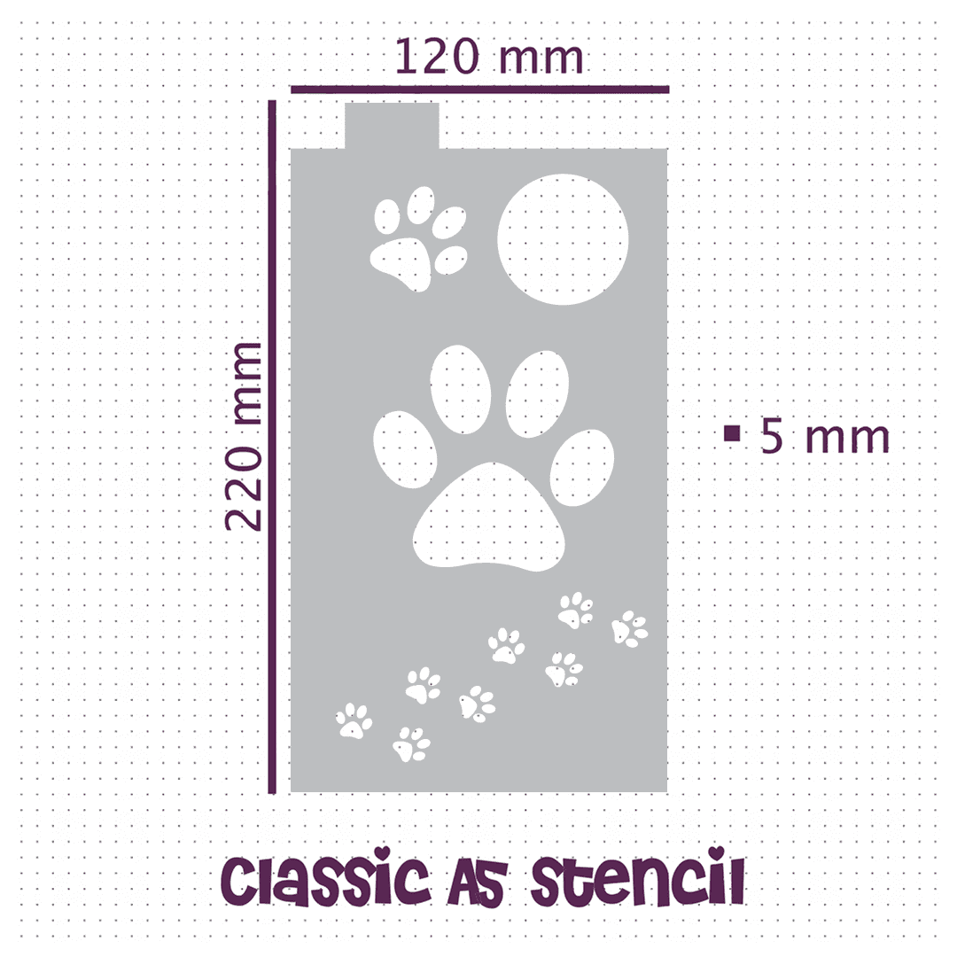 Perfect Paws - Classic A5 Journal Stencil