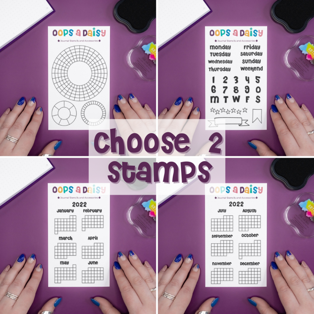 Choose 2 Journal Stamps Bundle - Title