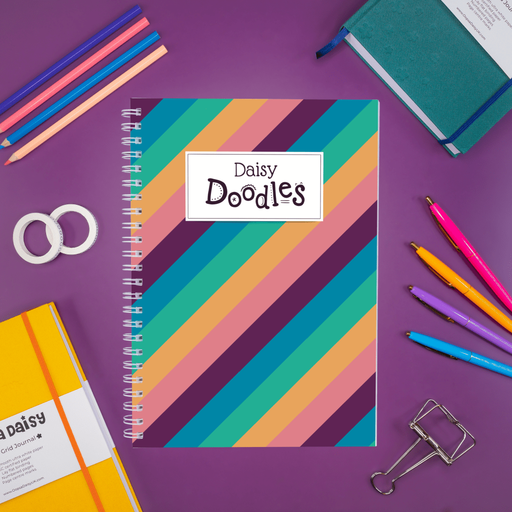 Daisy Doodles 'Super Stripes' Journal