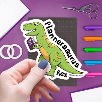 Dinosaur Vinyl Sticker Mockup