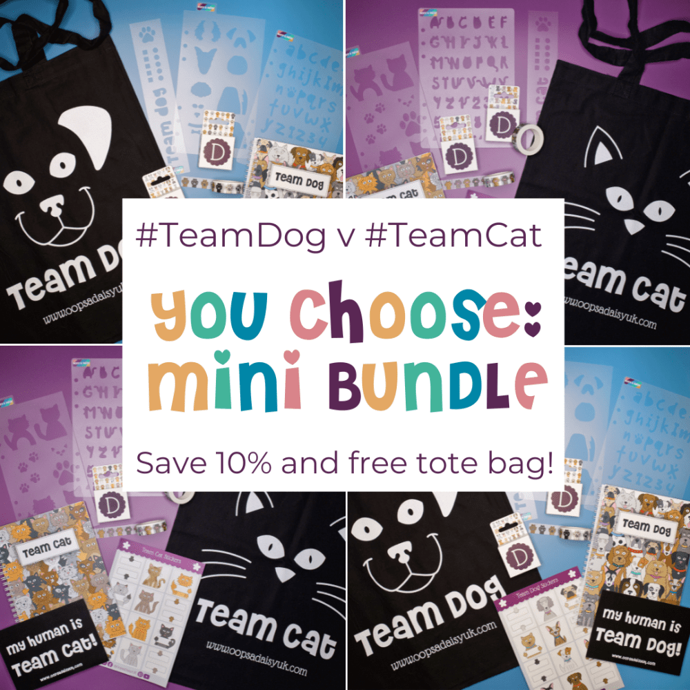 Team Dog or Team Cat Tote Bag Bundle!