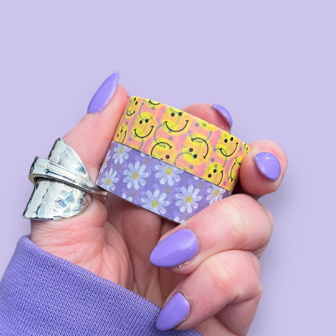 W148 W149 - Don’t Worry Be Happy Washi Hands