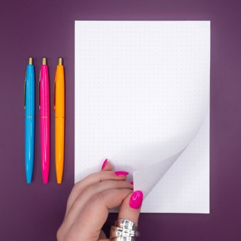 Dot Grid Notepad A5 Page