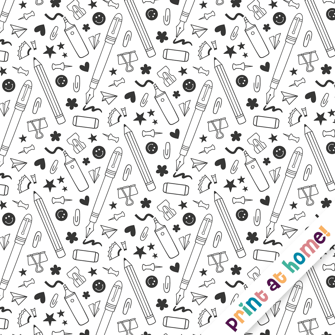 Draw The Line - Pattern Printables - Digital Download