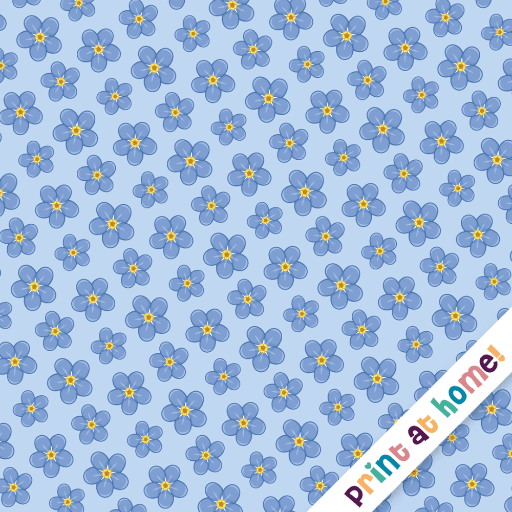 Forget-Me-Not - Pattern Printables - Digital Download