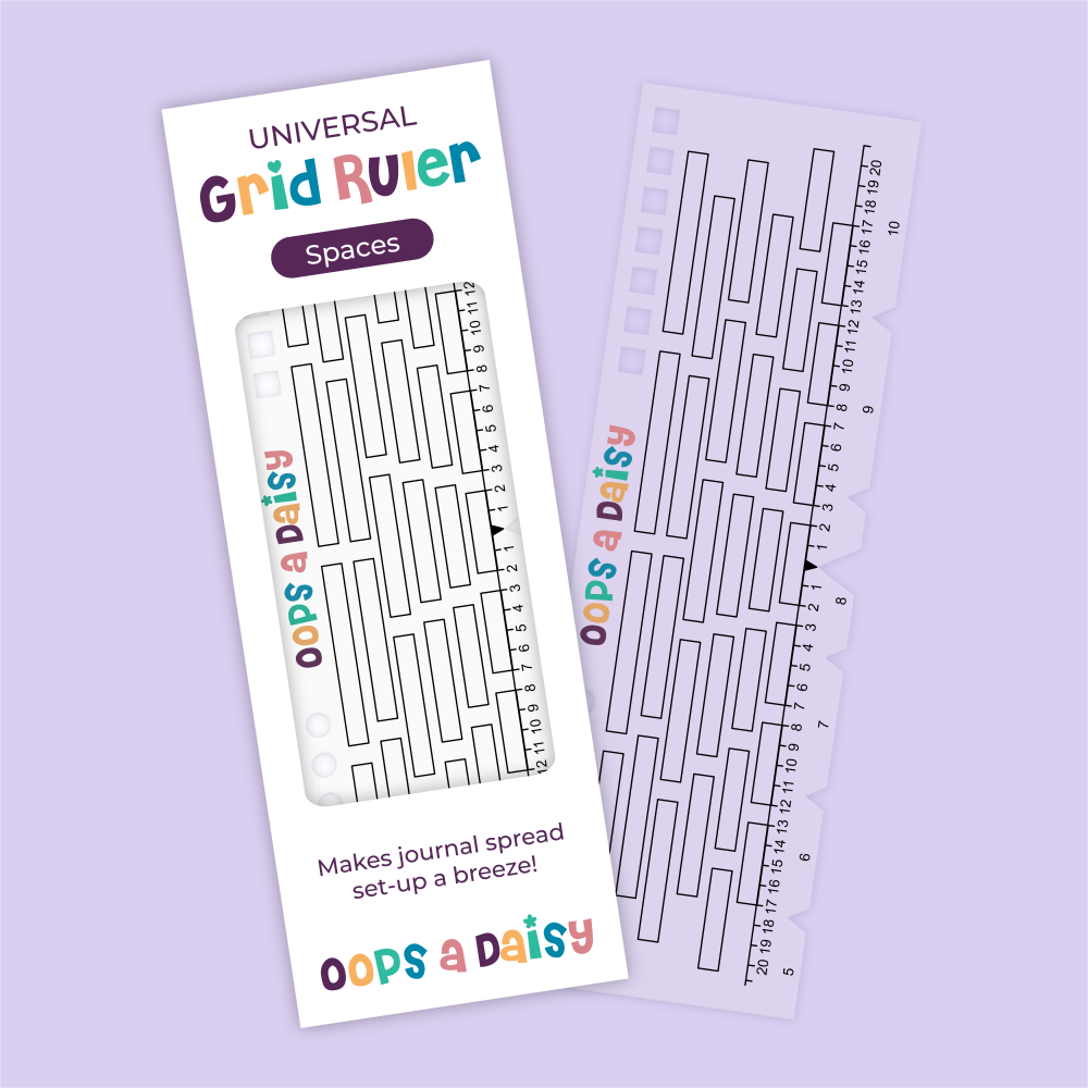 Create a Grid Spacing Ruler for Bullet Journals