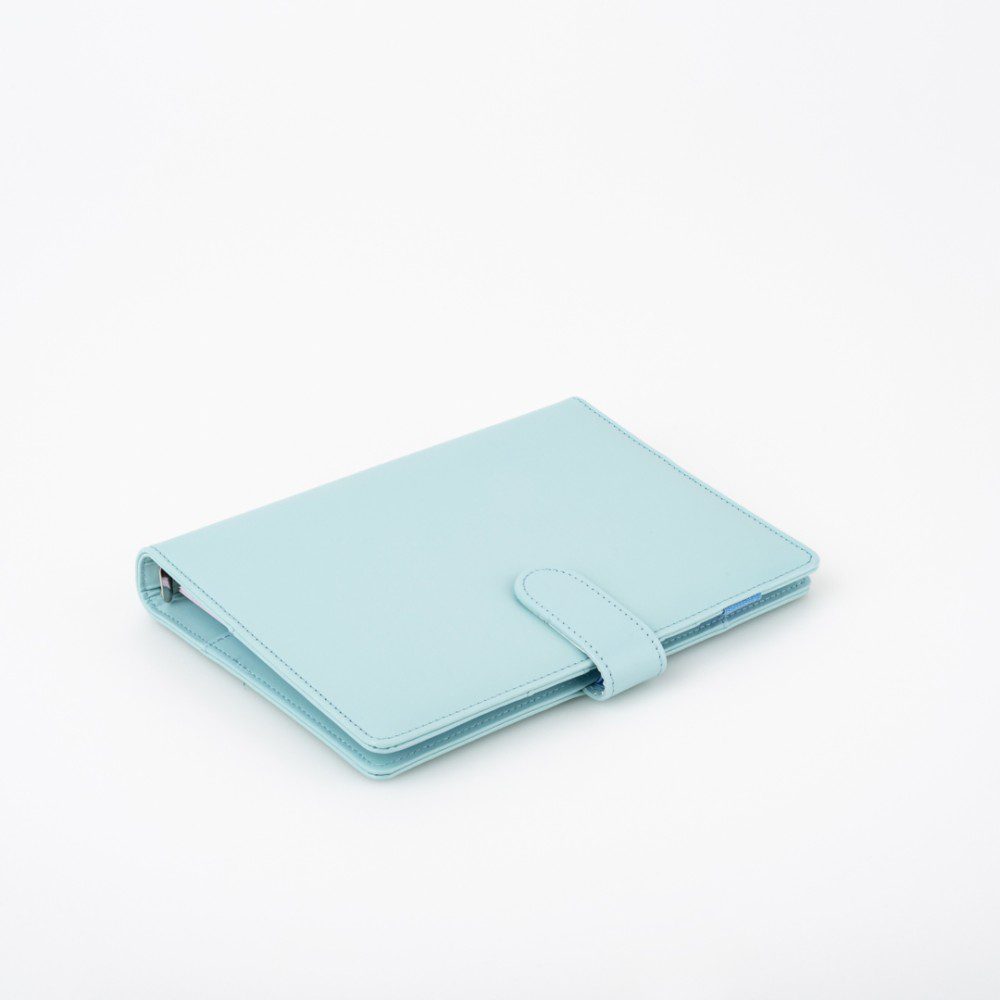 Hybrid Planner Vegan Leather Binder (A5) - Sky Blue