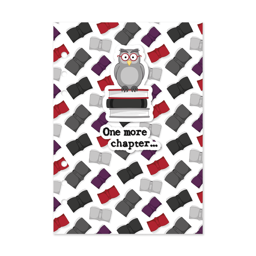 Hooters the Book Owl - A5 Hybrid Planner Dashboard