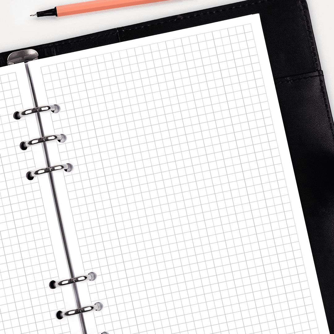 Square Grid Pages (5mm) - A5 Hybrid Planner Inserts