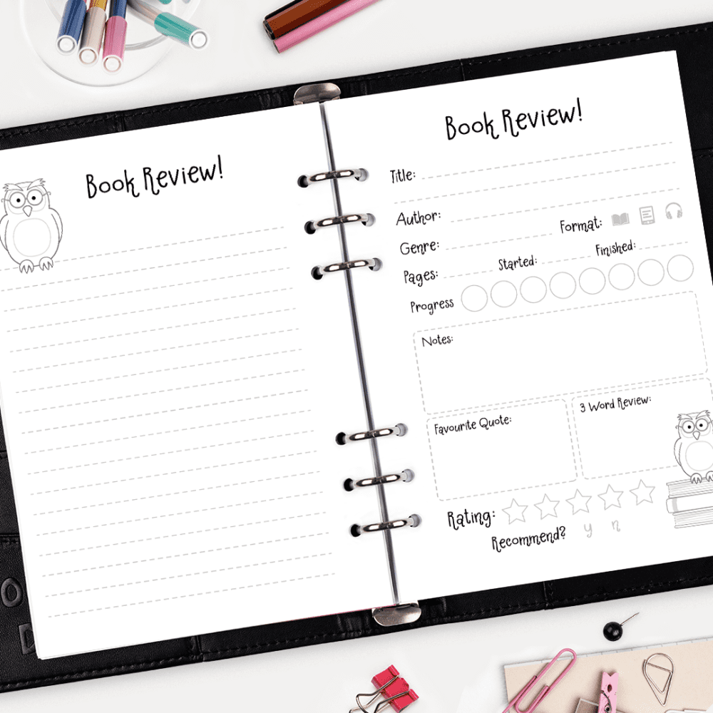 Book Review - A5 Hybrid Planner Inserts