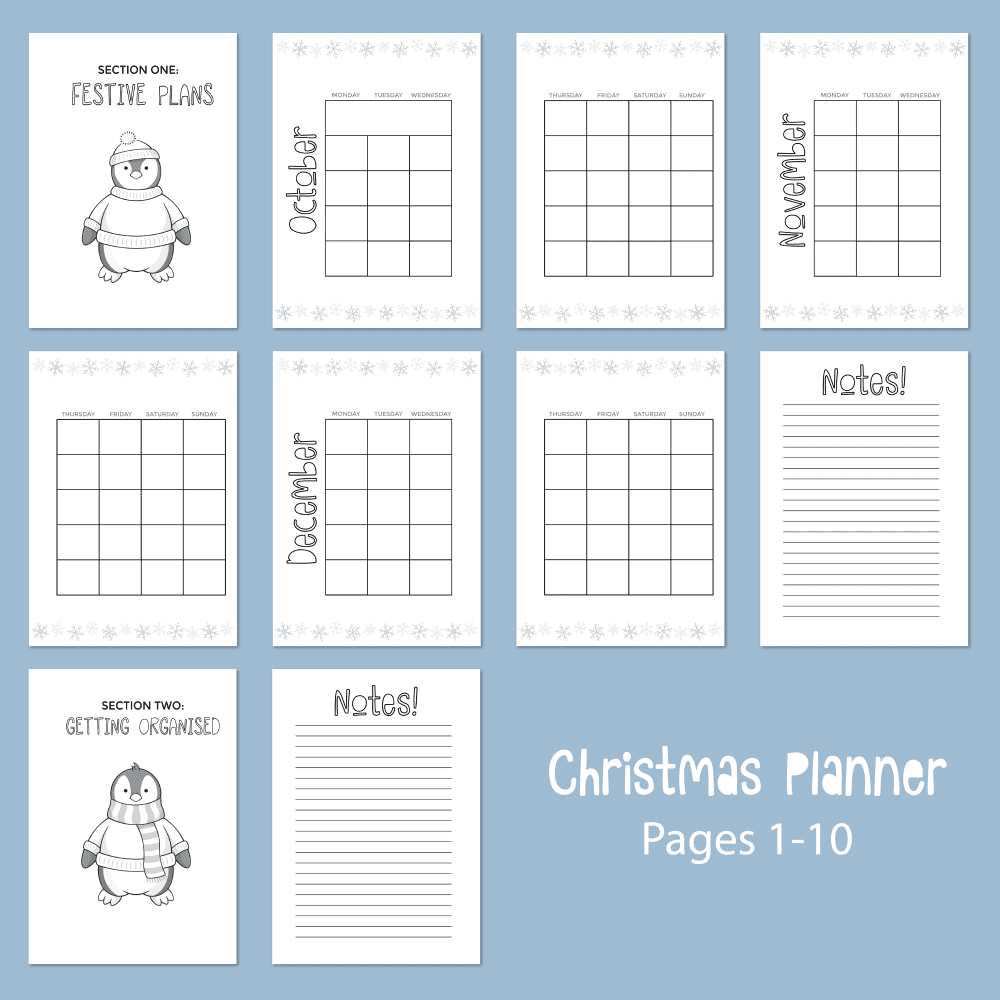 Christmas Planner Inserts - Digital Download