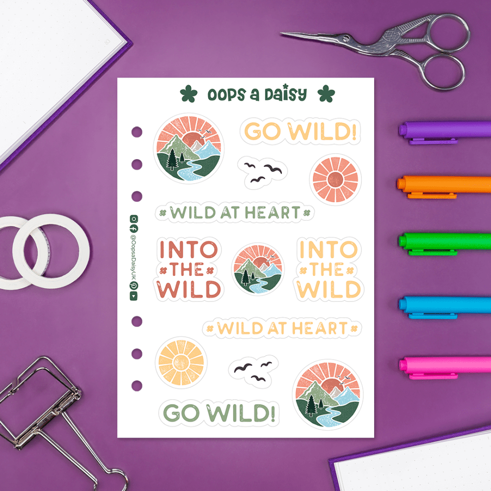 Into The Wild Stickers Decorative