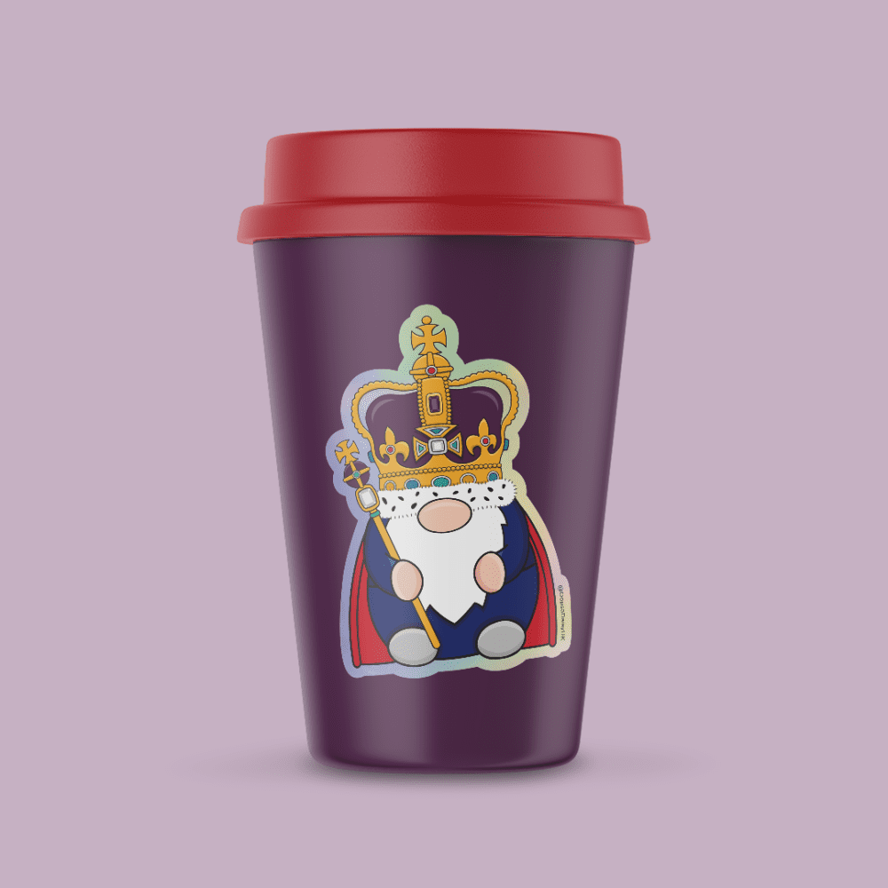 HRH Royal Gonk - Holographic Vinyl Sticker