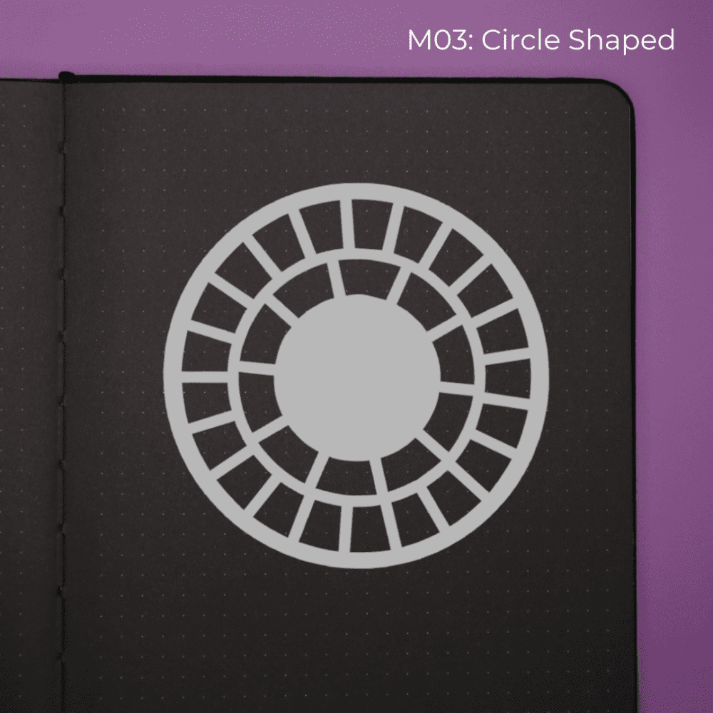 Circle Tracker / Month - Journal Stencil