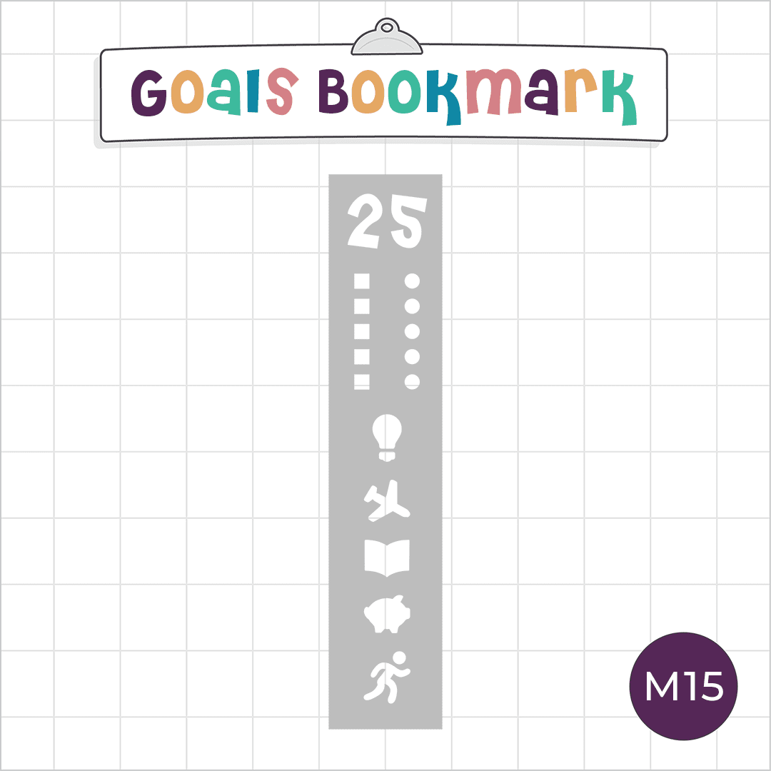 2025 Goals - Bookmark Journal Stencil