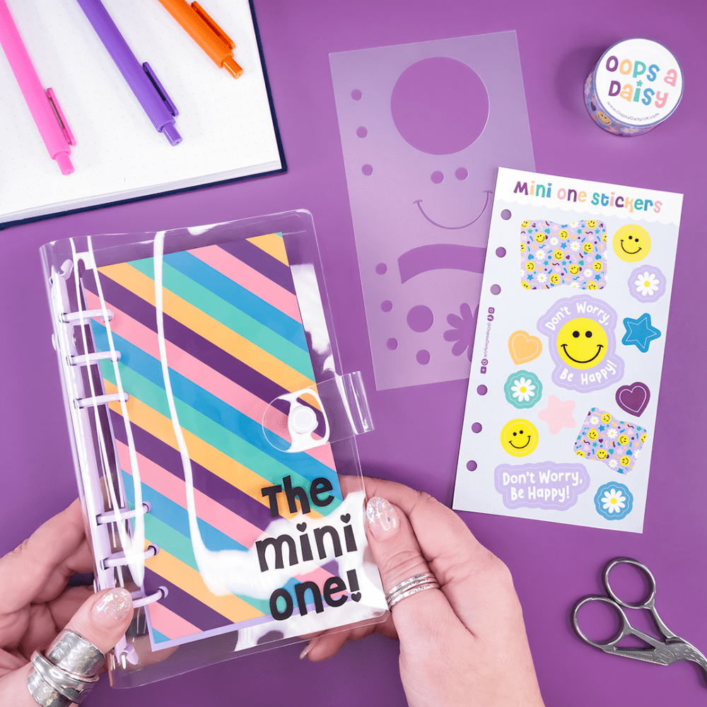 Mini One Transparent 6-Ring Binder