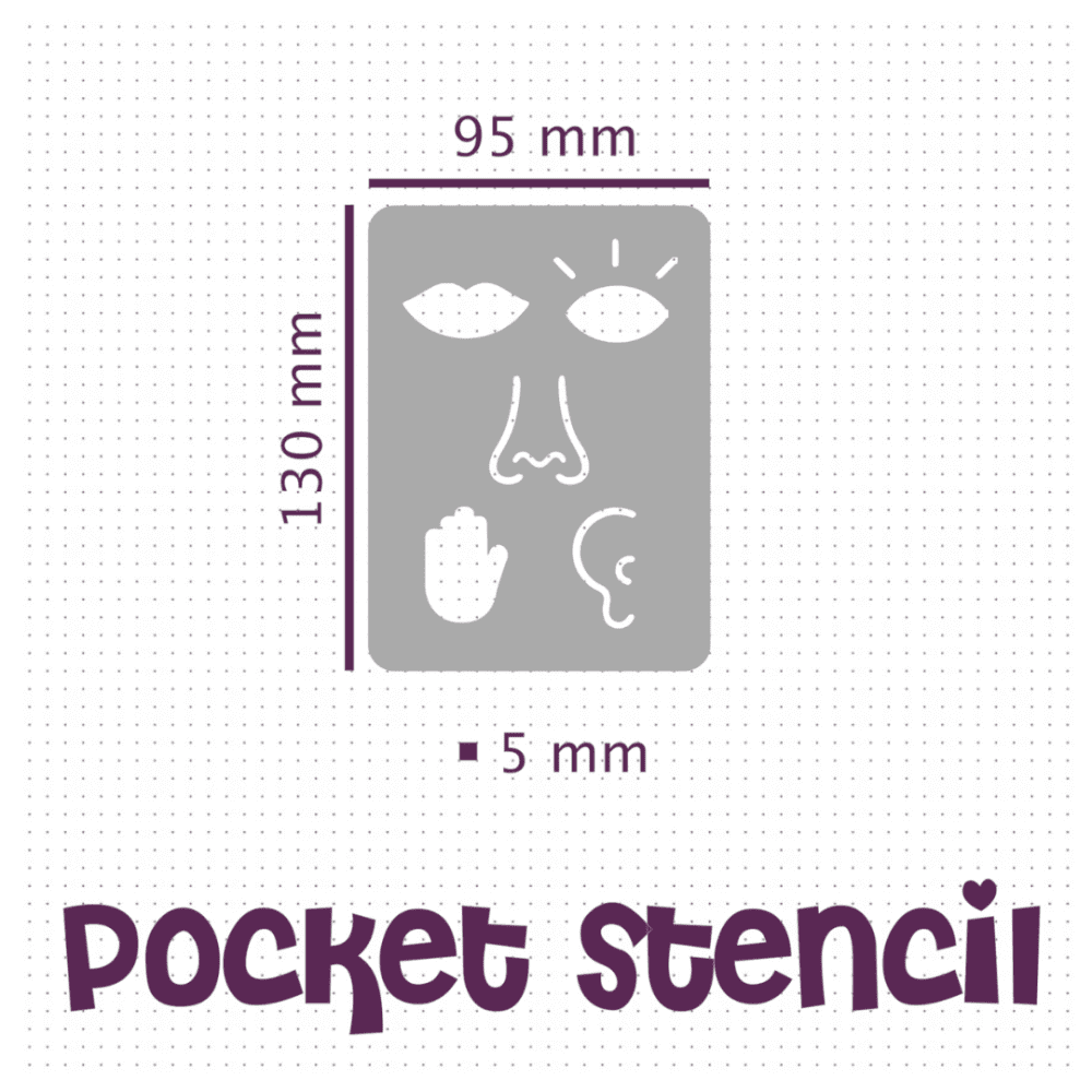 Senses / Mindfulness / CBT - Pocket Journal Stencil