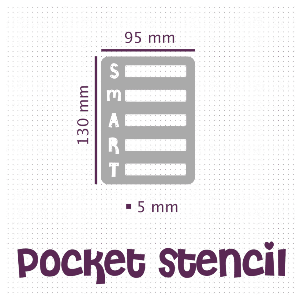 SMART Goals - Pocket Journal Stencil